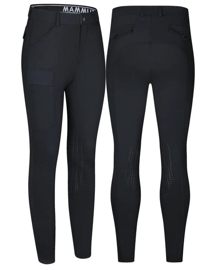 Men’s Silicone Knee Patch Riding Breeches – Breathable, Quick-Dry Equestrian Pants @ ghoddosh.com