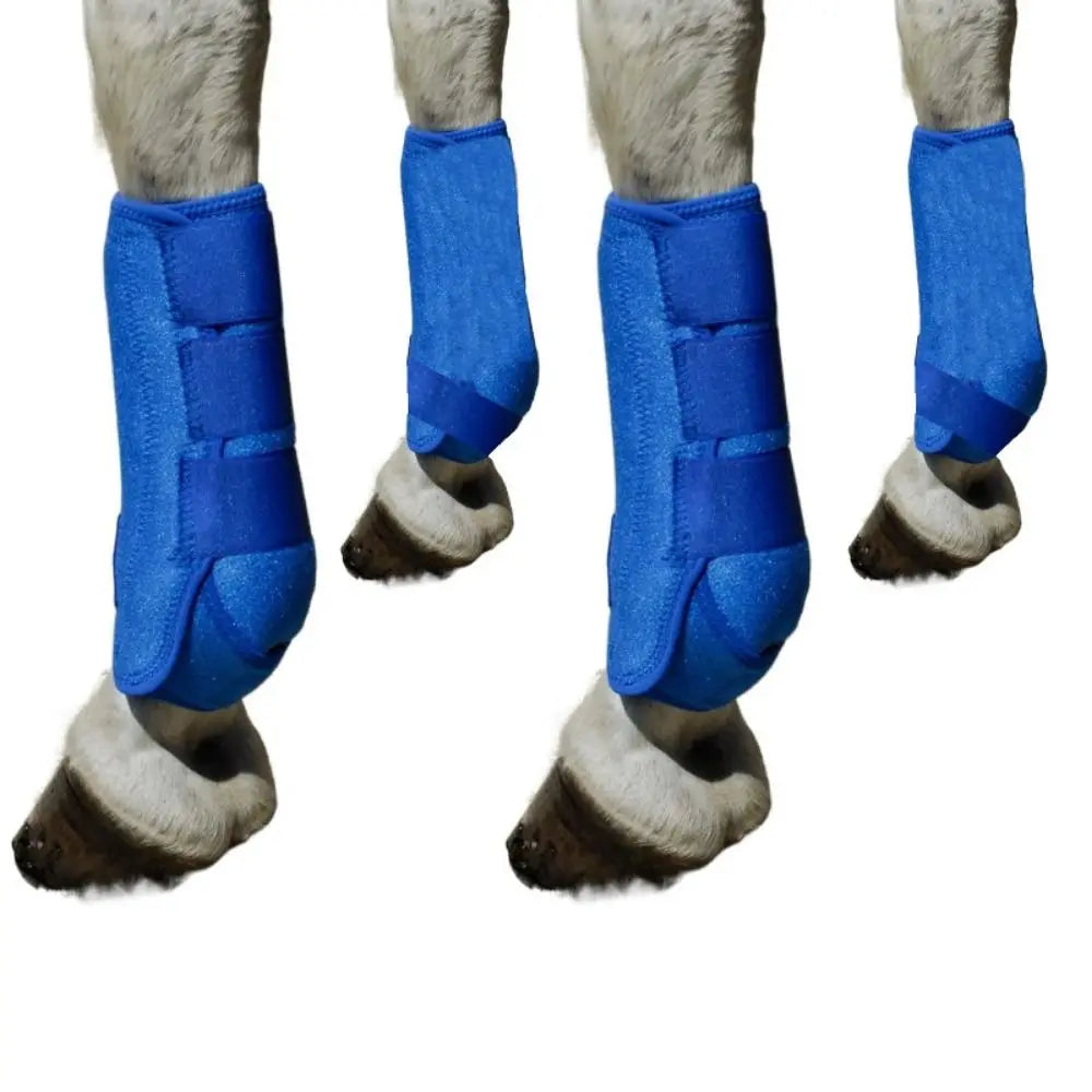 4pcs set  of Colorful Horse  Boots Easy To Wear Breathable Horse Leg Wraps - Ghoddosh