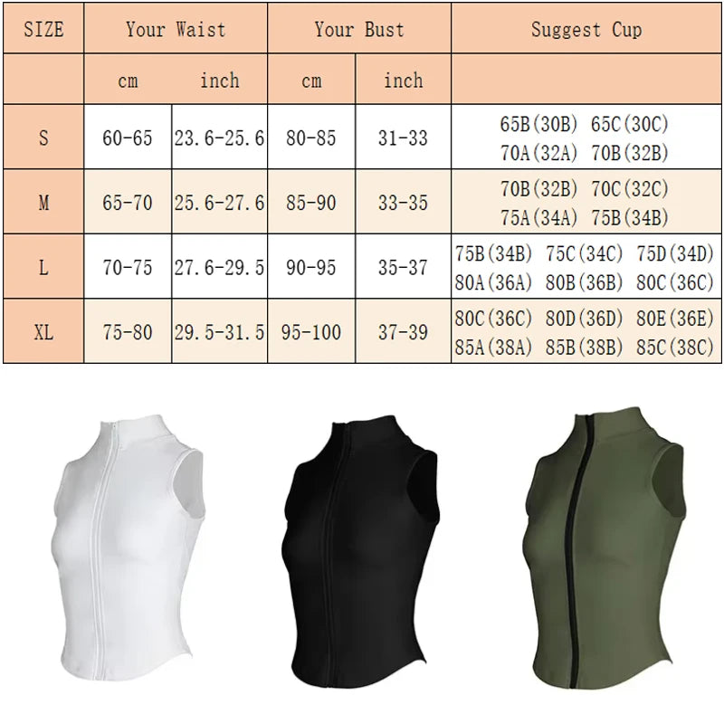 Women's High-Neck Zip-Up Equestrian Vest | Sleeveless Riding & Training Top @ ghoddosh.com