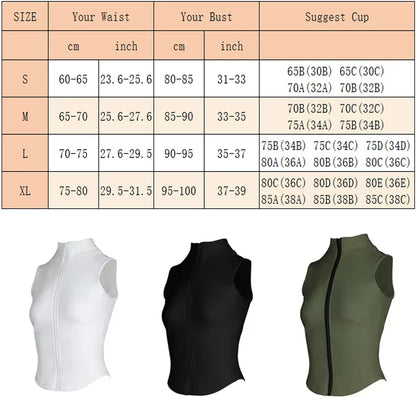 Women's High-Neck Zip-Up Equestrian Vest | Sleeveless Riding & Training Top @ ghoddosh.com