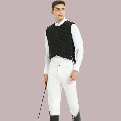 Thickened Equestrian Protective Vest – Safety Riding Armor for Kids & Adults

