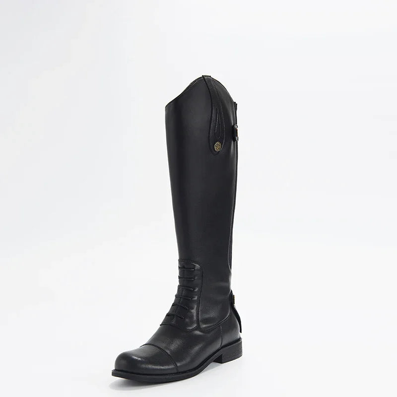 Equestrian  Non-Slip - Plush Inside Horse Riding  Leather  Boots  ghoddosh.com