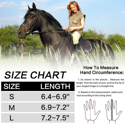 Horse Riding Gloves / Women Mesh Breathable Lightweight . Ghoddosh 