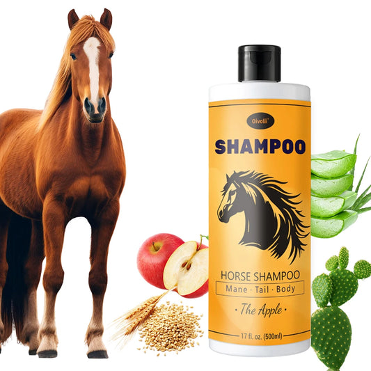 Apple-Scented Gentle Moisturizing Horse Shampoo for Mane , Tail and Full Body @ ghoddosh.com
