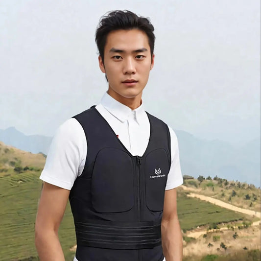 Elastic strap armor, adult men's and women's horseback riding protective vest, anti fall protection, body protection