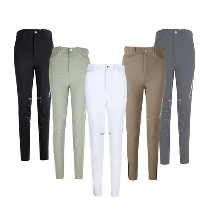 Equestrian Riding Breeches for Women/Men - Horseback Riding Tights with Silicone Knee Patch Grip @ ghoddosh.com