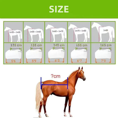 Horse Waterproof Rain Blanket , Breathable  and Mosquito Resistant .