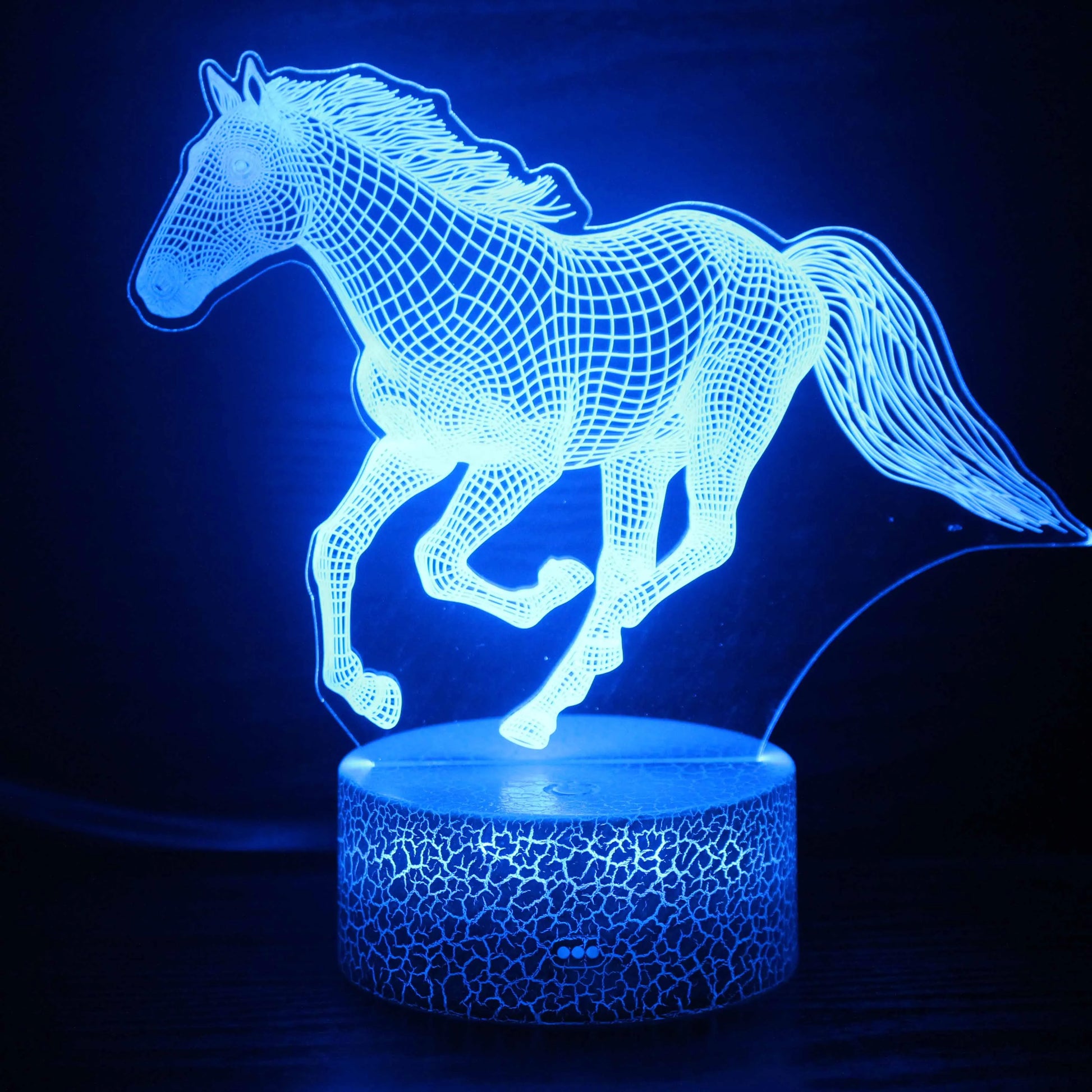 3D Night Light Horse LED Lamp