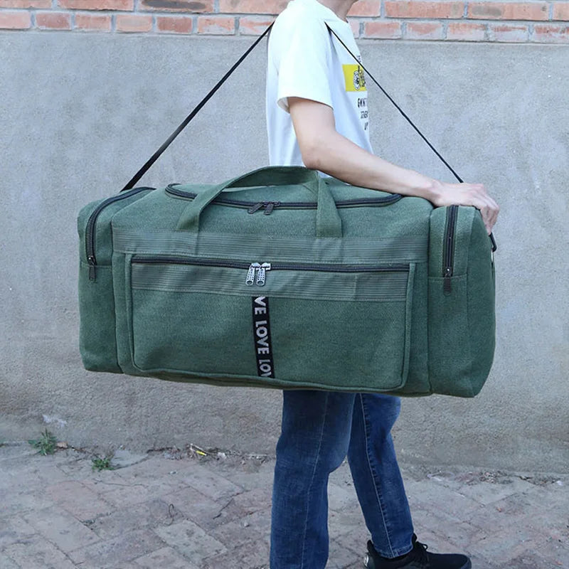 Large Canvas Waterproof  Duffel HandBag