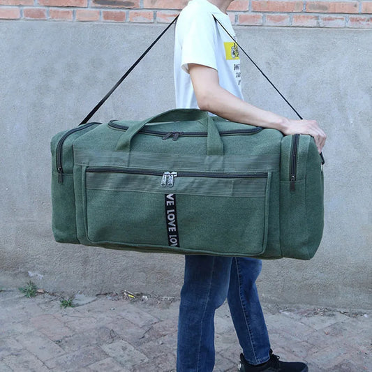 Large Canvas Waterproof  Duffel HandBag