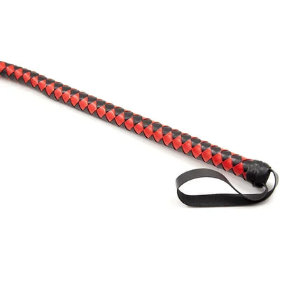 New Black Horse Riding Crop with Stylish Red & Pink Accents - Lightweight & Durable @ghoddosh.com