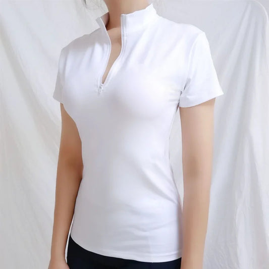 Women Horse Riding  T-Shirt  /  Equestrian Short Sleeve Women's shirt