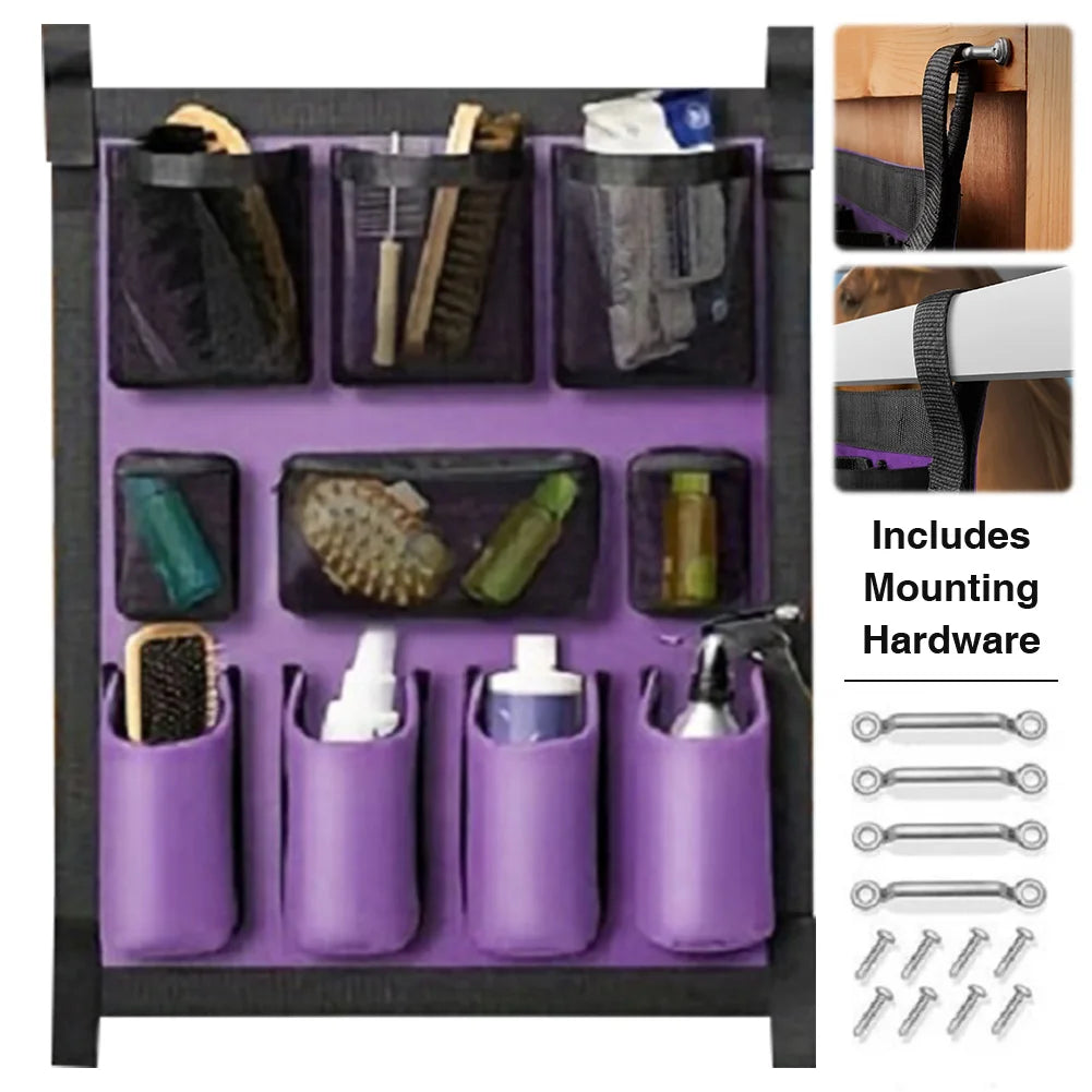 Horse Tack Storage Multi-Pocket  Bag /   Horse Trailer Grooming items Organization Bag @ ghoddosh.com