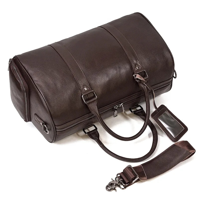Luxury Genuine Leather Men  Women   Cow Leather Bag - Ghoddosh