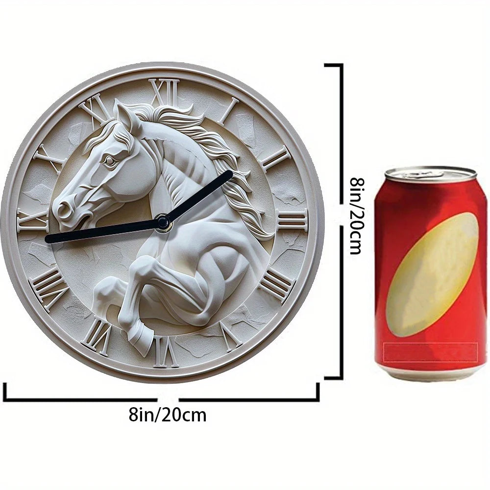 2D Horse shape Wall Clock 