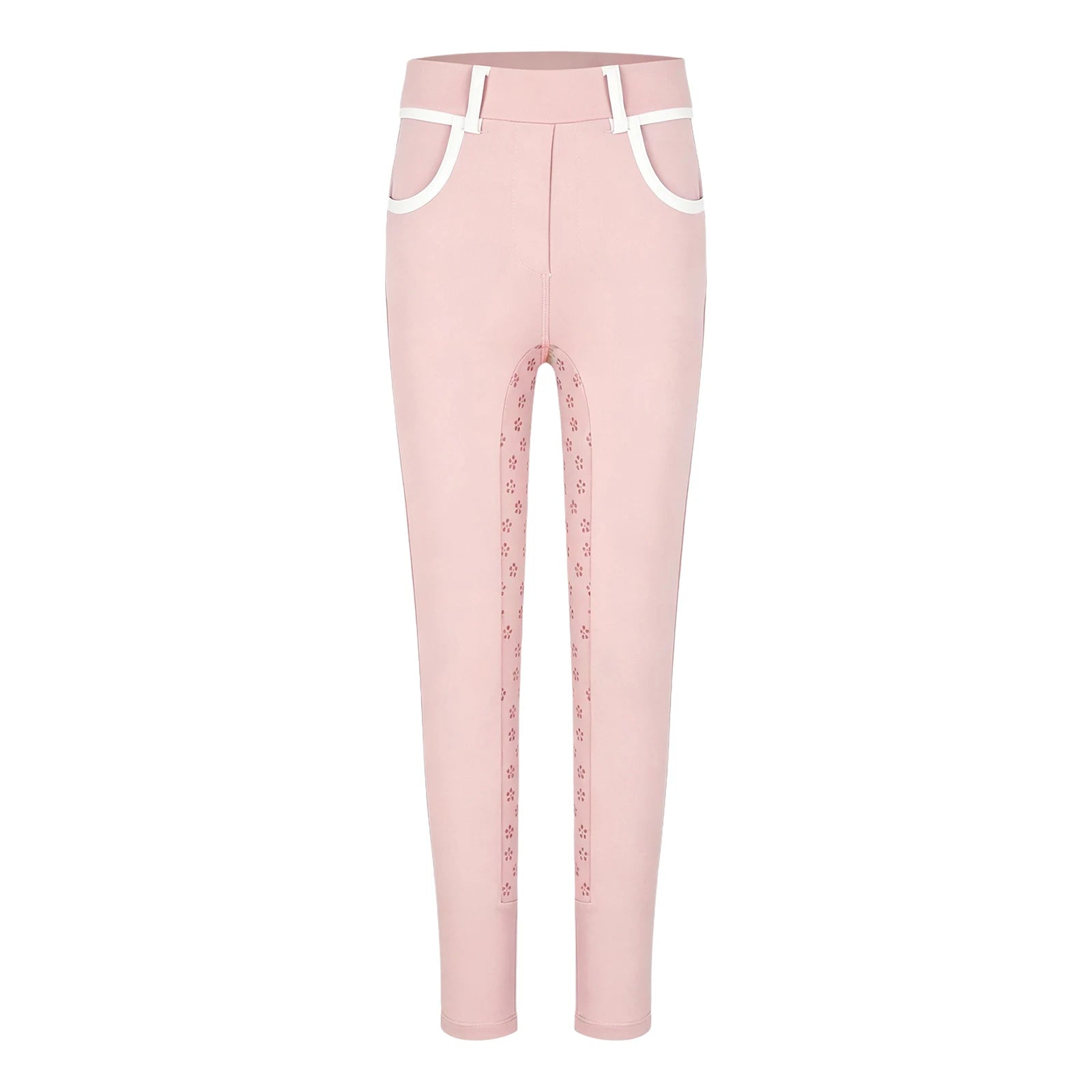 Girls Full Seat Equestrian Leggings  Non-Slip Horse Riding Pants with Pockets @ ghoddosh.com