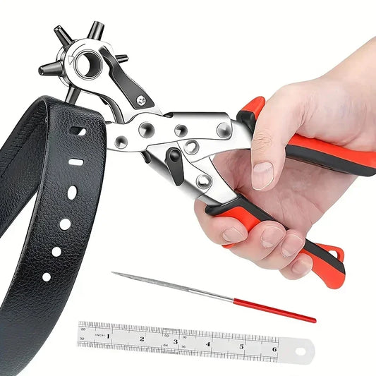 Leather Hole Punch / Leather  Multifunctional  Hole Puncher Crafts Steel Tool @ ghoddosh.com