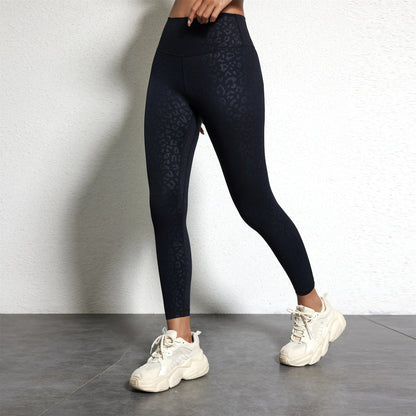 A Model wearing leggings  - Solid Color Classic Soft High Waist Legging  - Women  Sports  Athletic Pants / ghoddosh.com