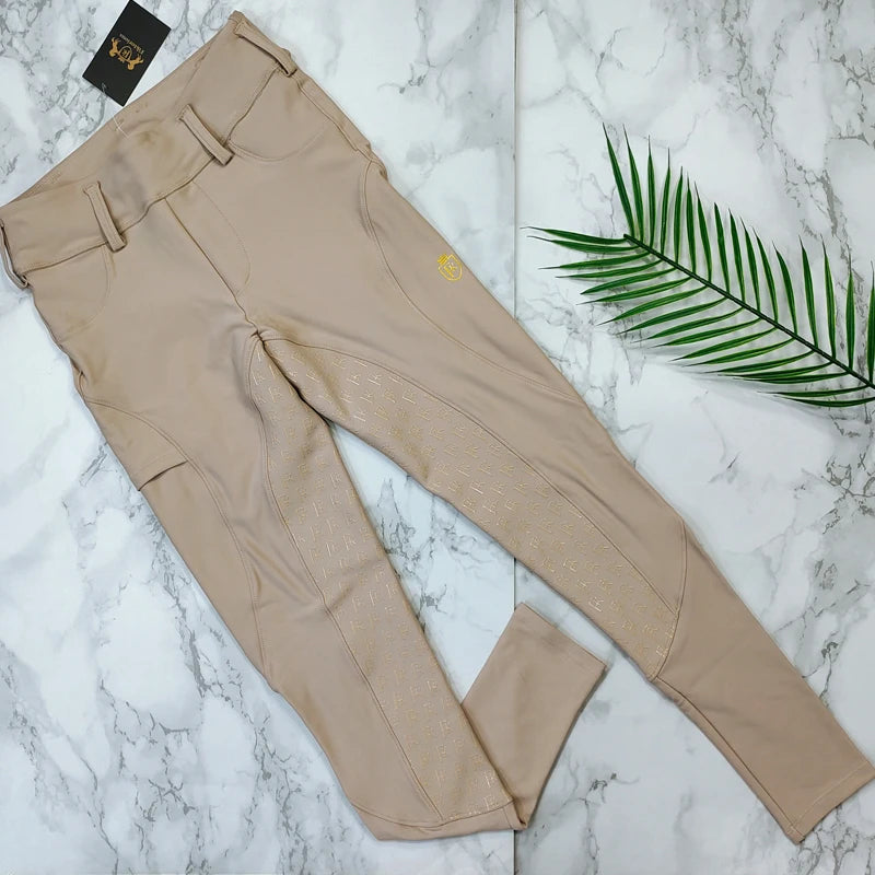 Full Seat Grip Equestrian Breeches with Rider Pocket  /  Women Horse Riding Tights  ghoddosh.com