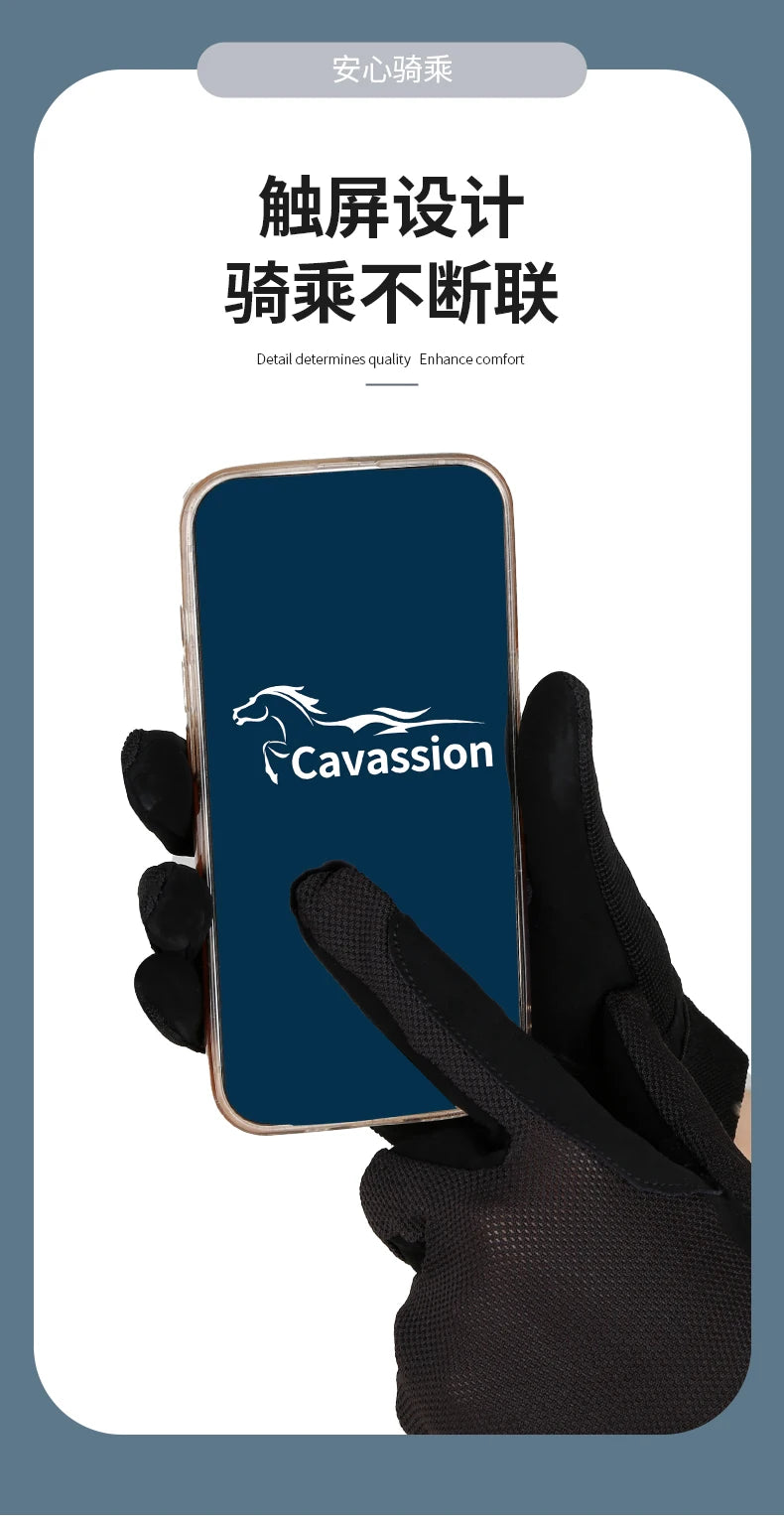 Child Spandex fabric  riding horse  gloves