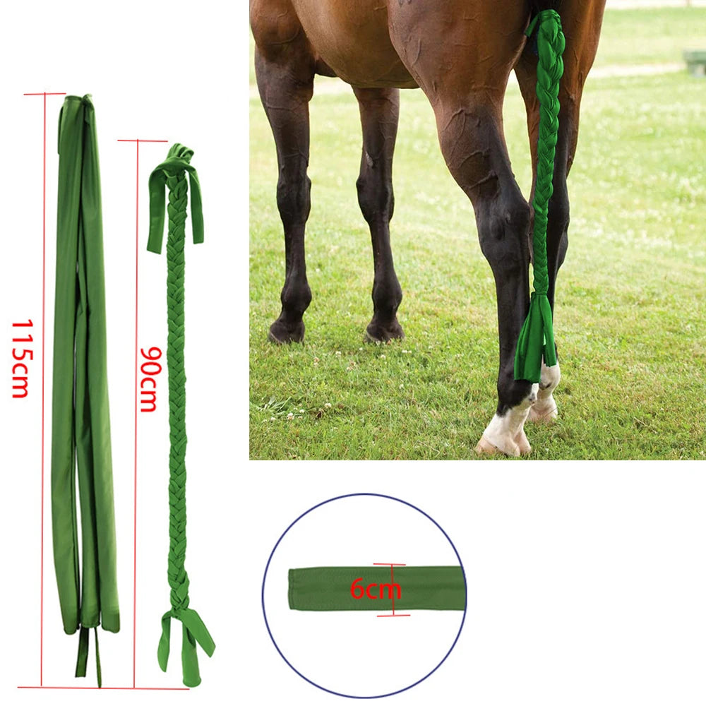 Ponytail Horse  Braid Anti-mosquito Flies Protects the Pony Tail