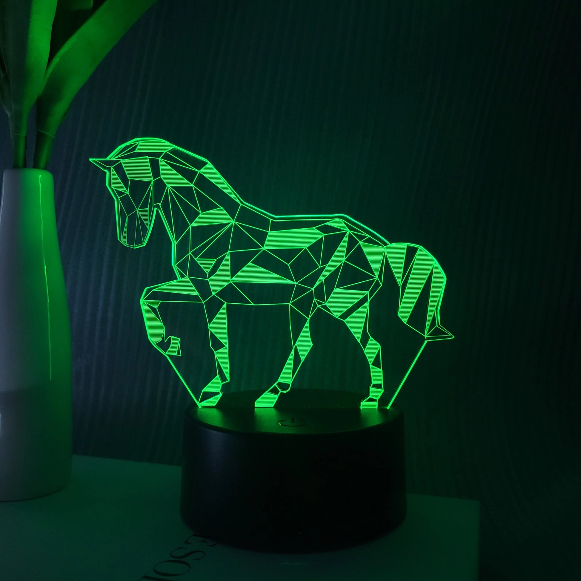 3D horse night decorative light