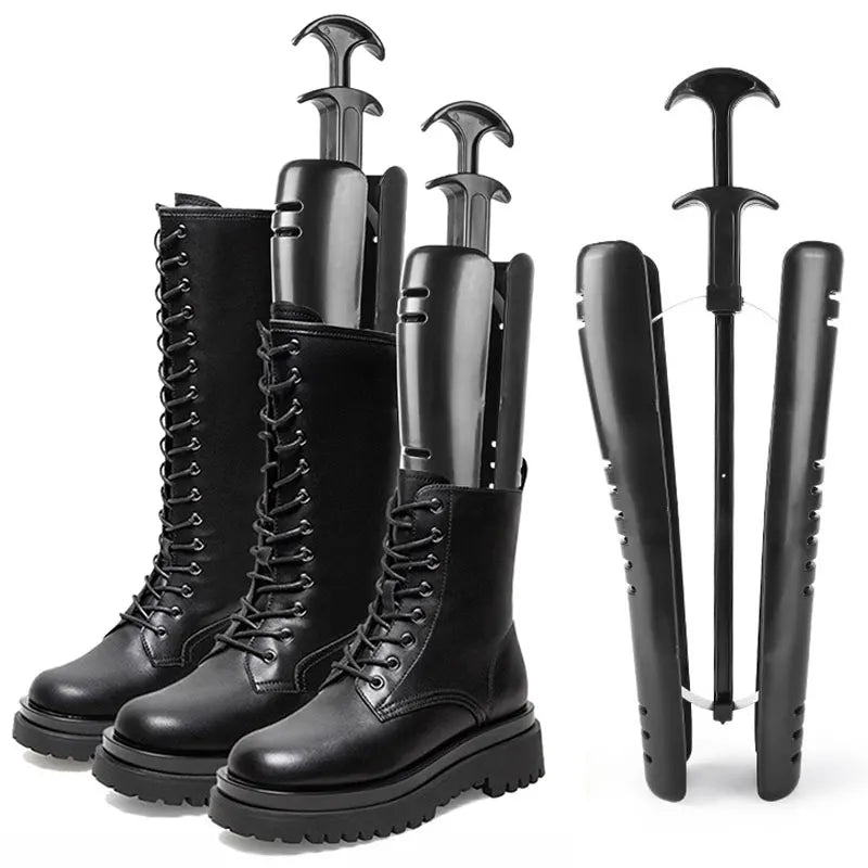 1PC Plastic Long Boot Tree Stand with Hanging Handle - Shoe Organizer & Shaper for Tall Boots @ ghoddosh.com
