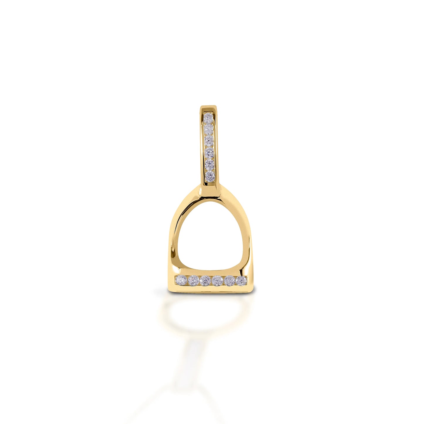 Solid 925 Sterling Silver Horseshoe Necklace @ ghoddosh.com