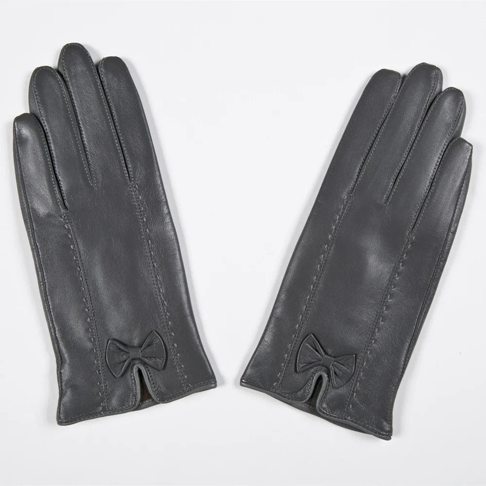 Genuine Leather  Premium Gloves for Women . Ghoddosh