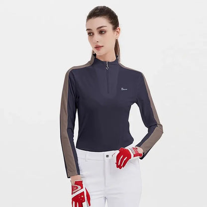 Equestrian Breathable Sun Protection Tops ,  Horse Riding Summer Shirts For Women  @ ghoddosh.com