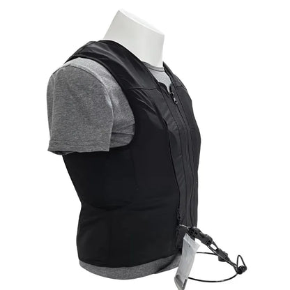 Black and gray life Equestrian vest on a white background , ghoddosh.com