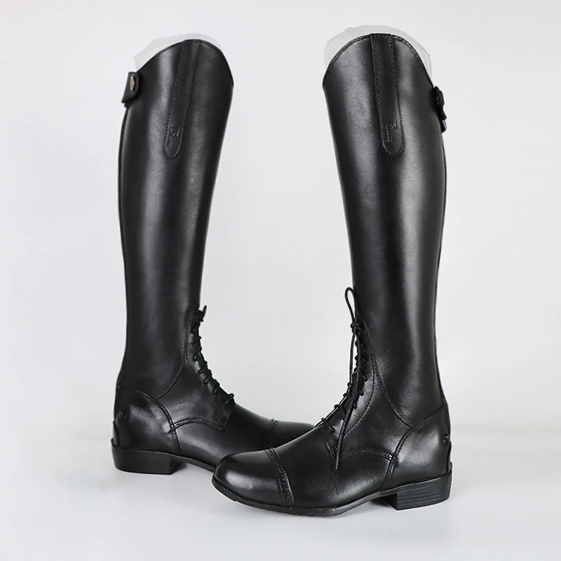 Horse Riding  Cow Leather  boots / Equestrian Unisex  Boots . Ghoddosh