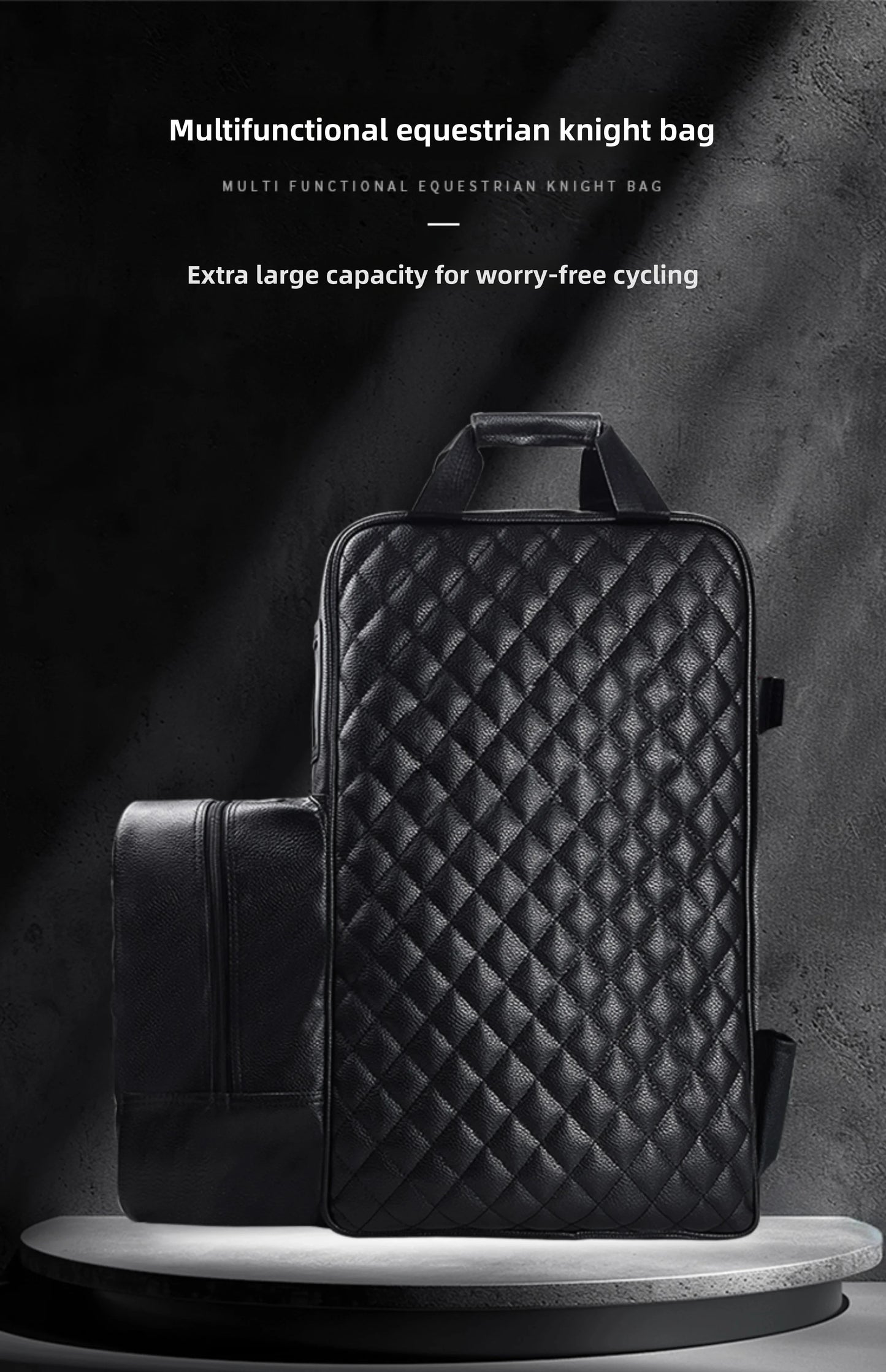 Equestrian Equipment Pu Leather Bag - Large Capacity Equestrian Backpack @ghoddosh.com
