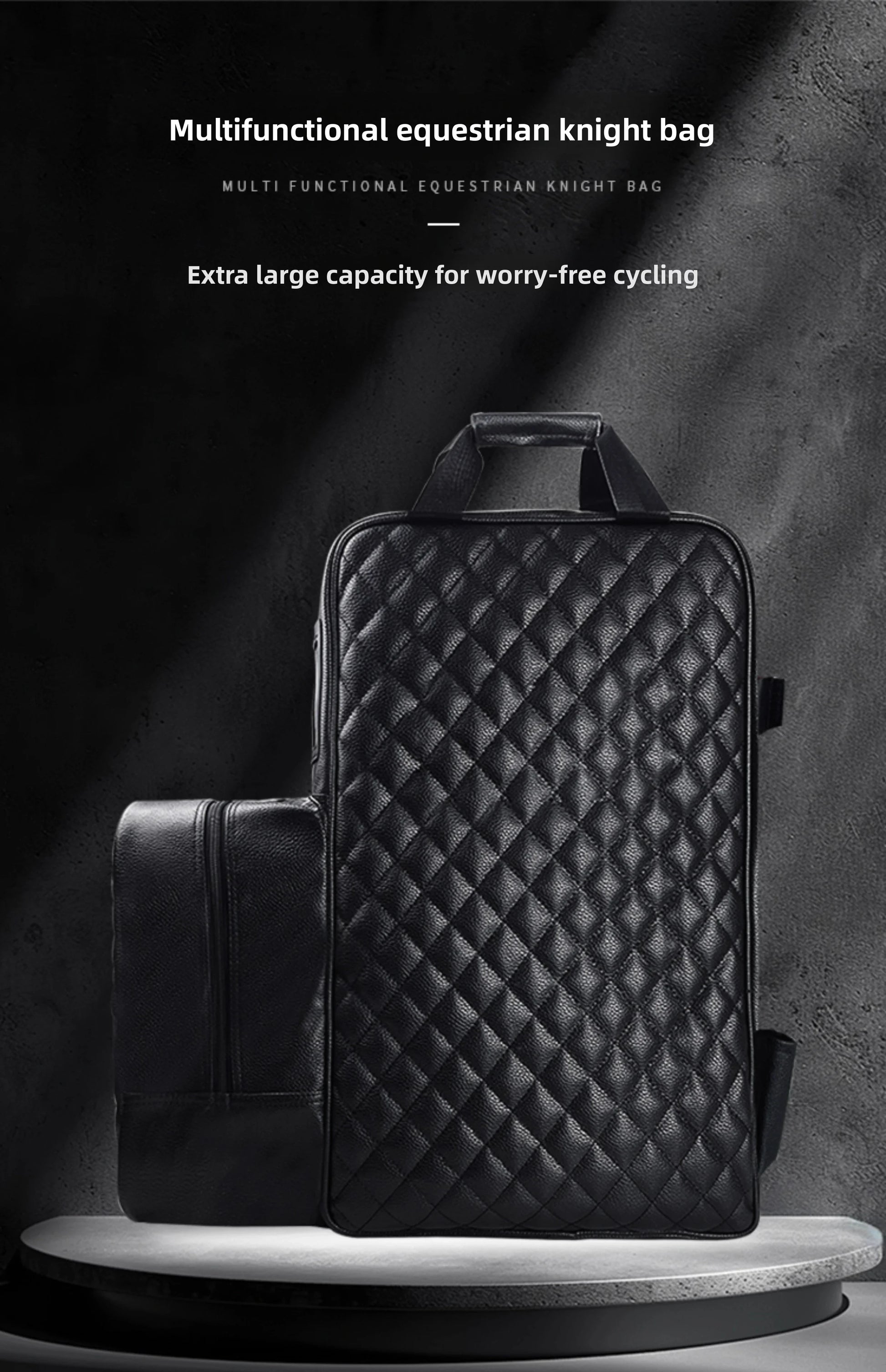 Equestrian Equipment Pu Leather Bag - Large Capacity Equestrian Backpack @ghoddosh.com