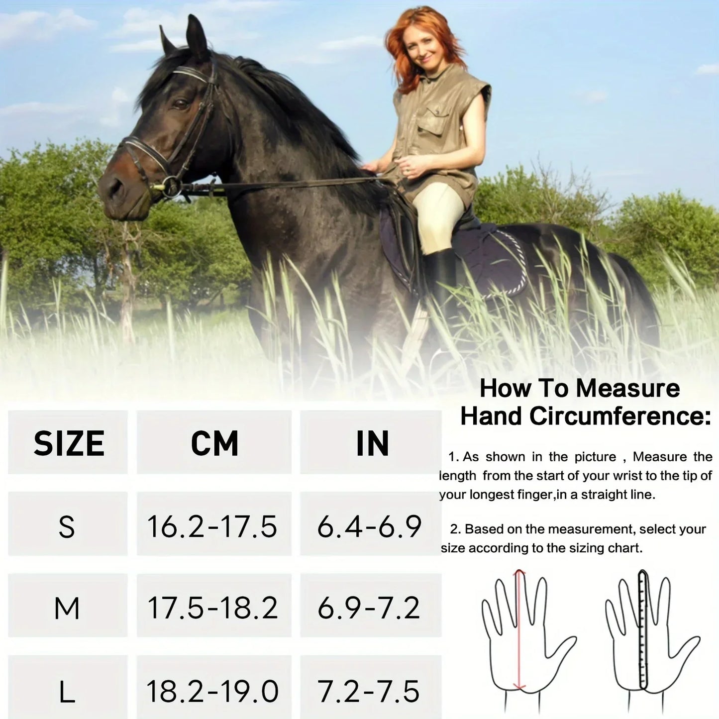 Horse Riding Gloves / Women Mesh Breathable Lightweight with Comfortable Grip .Ghoddosh 