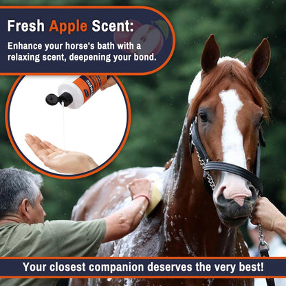 Gentle Equine Moisturizing Shampoo - Horse Conditioning Formula that Enhances Coat Shine , Color and Nourishes Mane @ ghoddosh.com