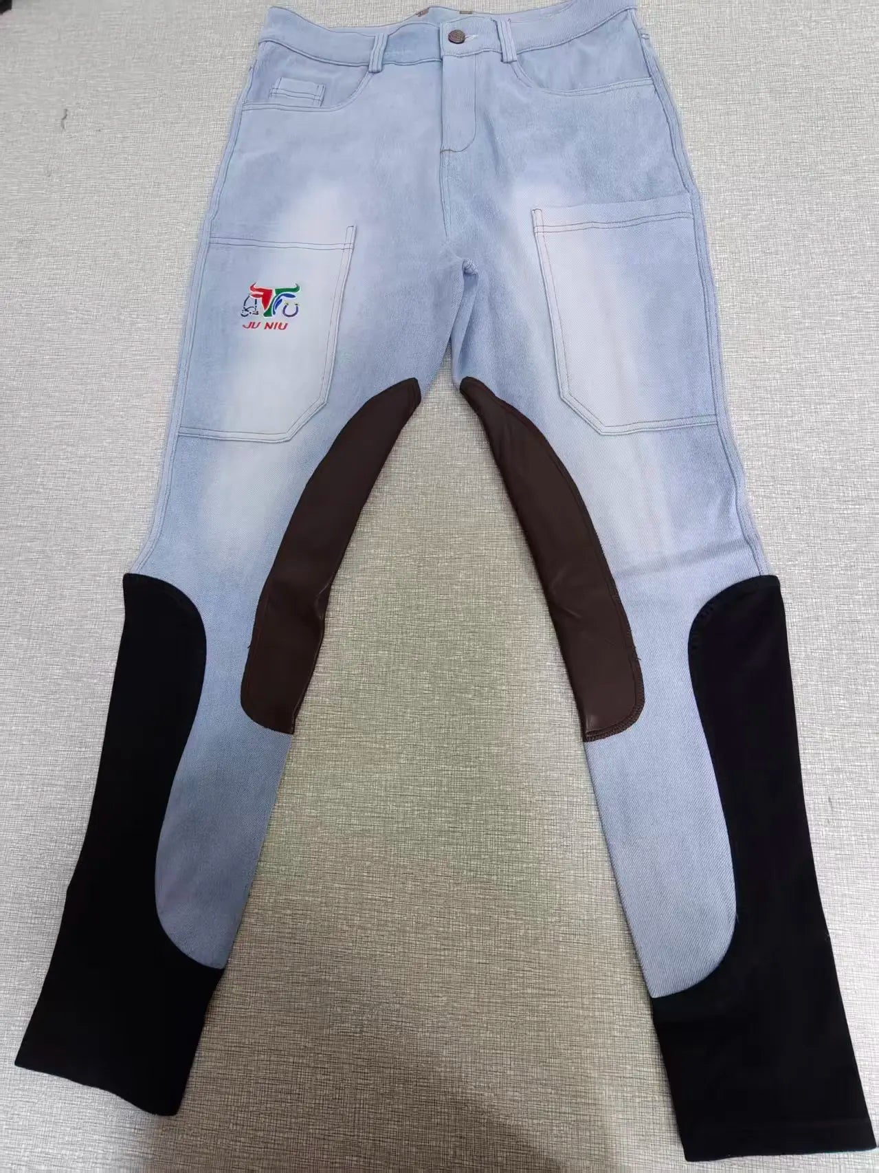 Men's Professional Equestrian Riding Pants - Full Silicone Grip Quick-Dry Breeches @ ghoddosh.com