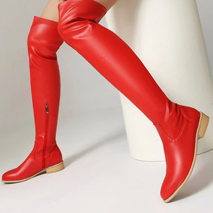 Elastic Over-the-knee Boots Woman Thigh High Boots @ ghoddosh.com