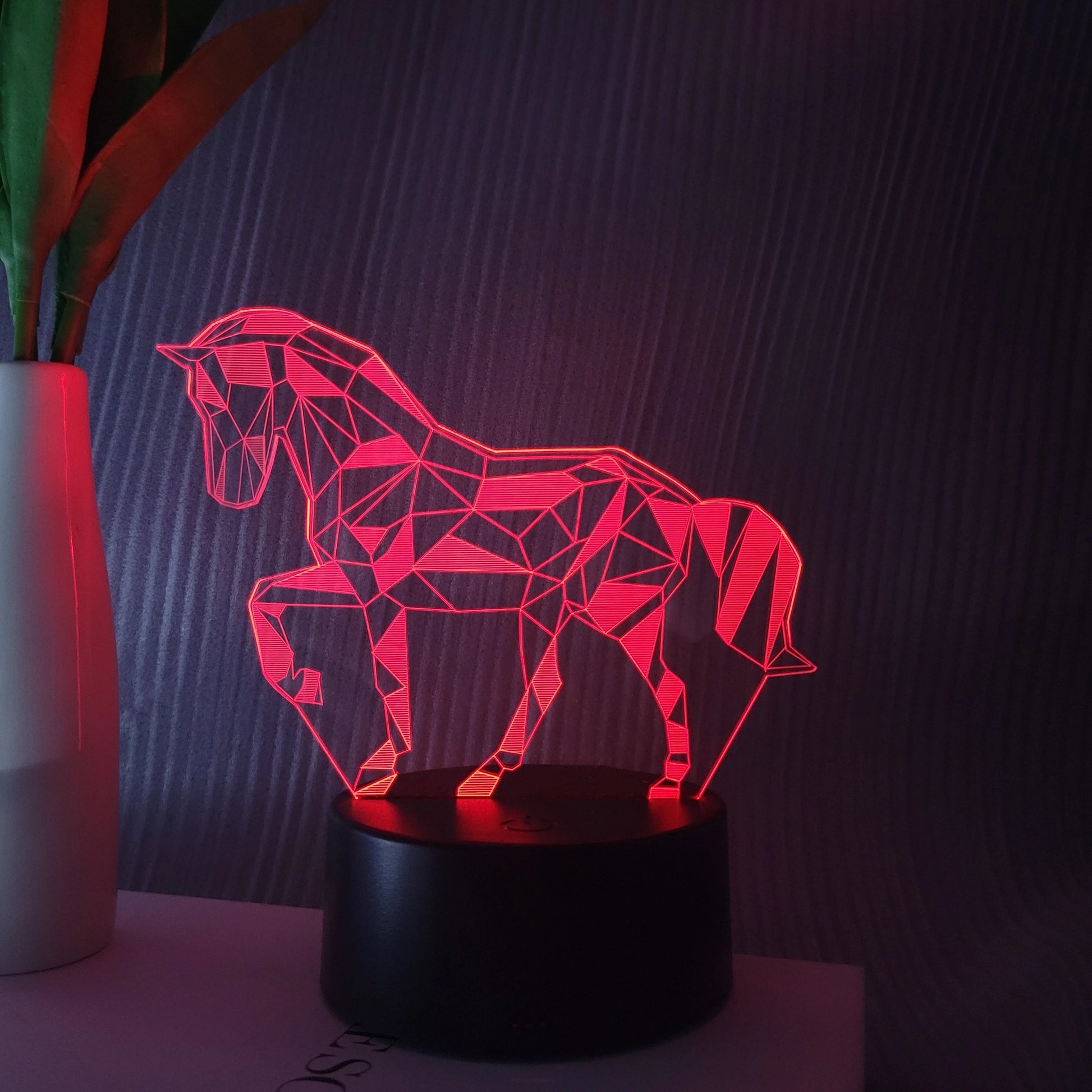 3D horse night decorative light