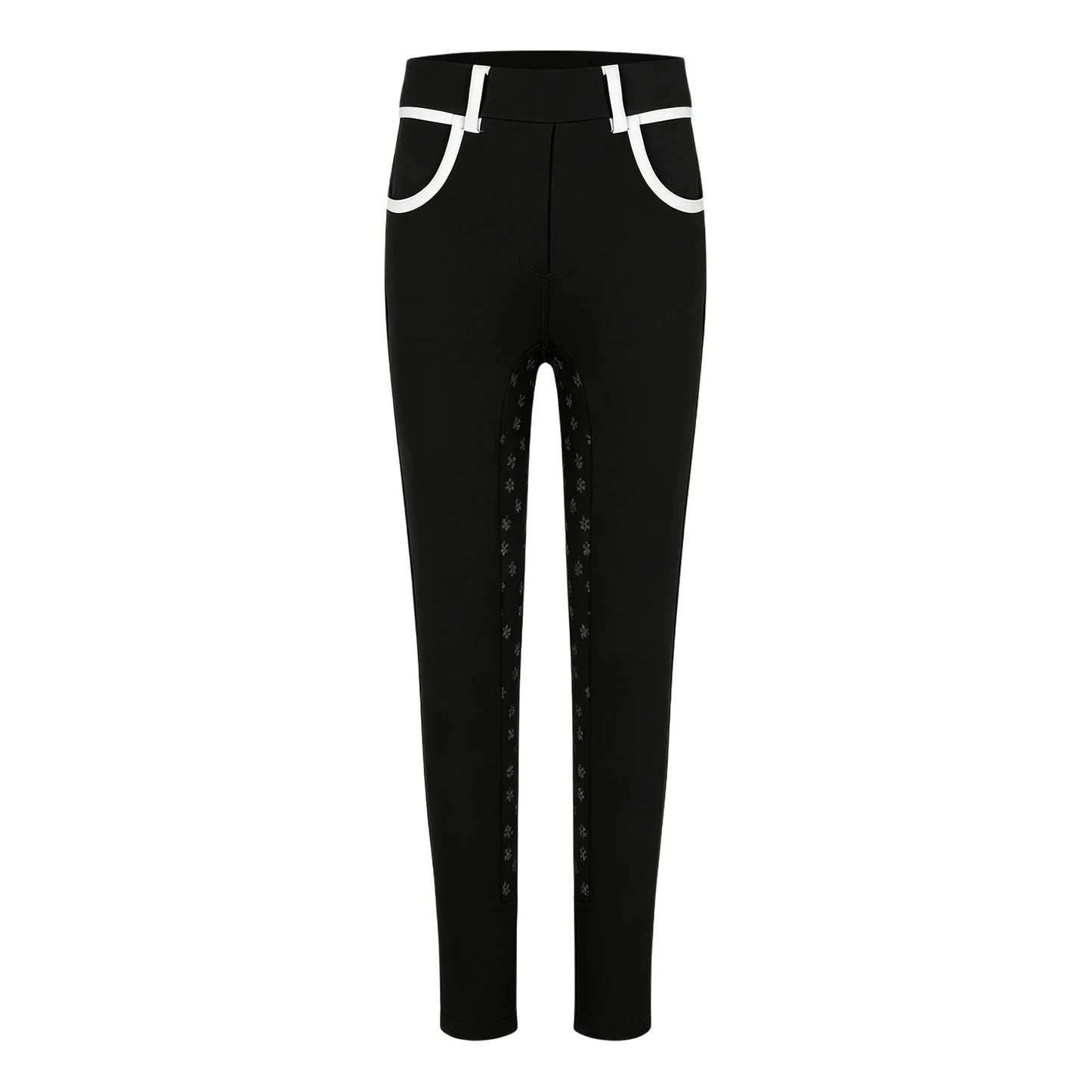 Girls Full Seat Equestrian Leggings  Non-Slip Horse Riding Pants with Pockets @ ghoddosh.com