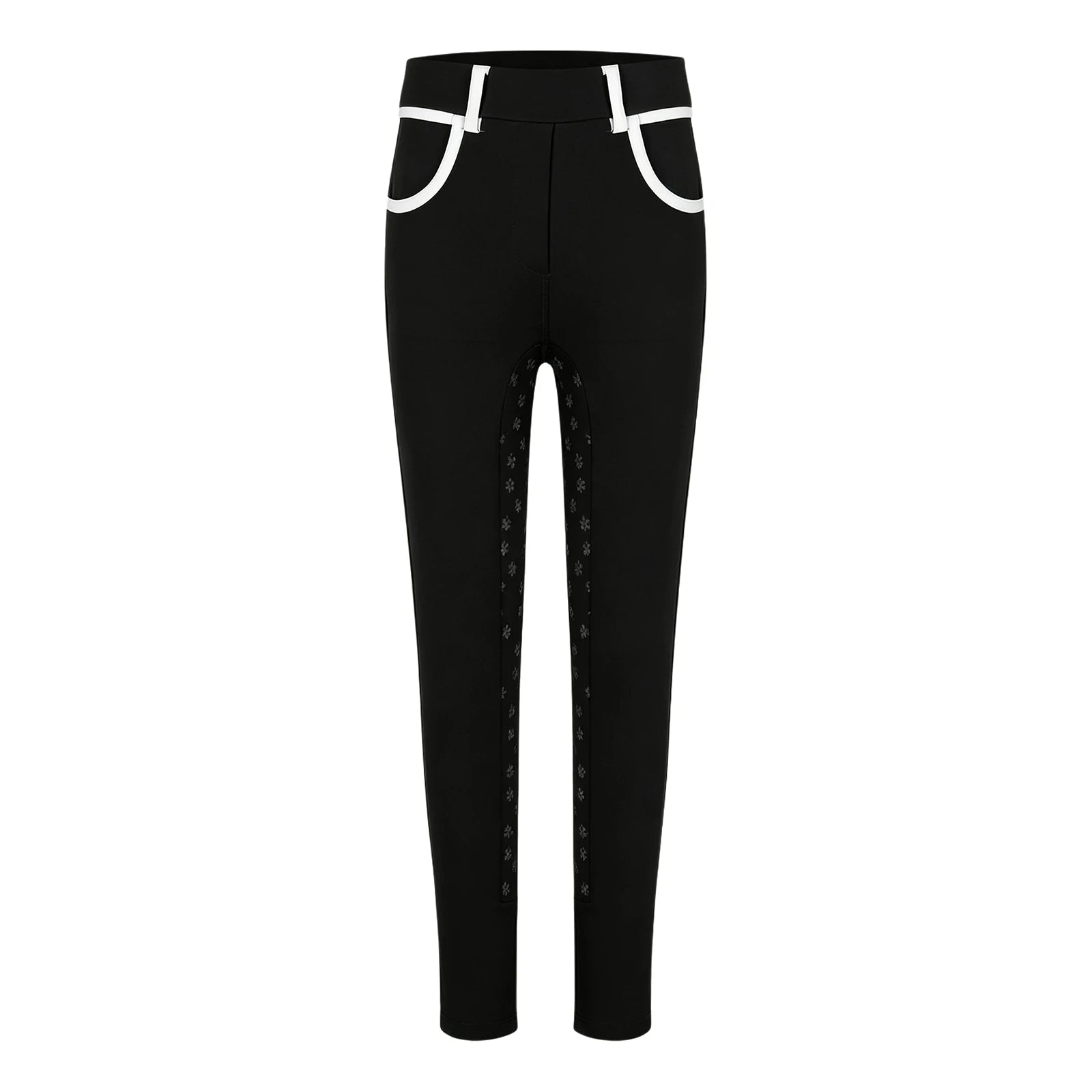 Girls Full Seat Equestrian Leggings  Non-Slip Horse Riding Pants with Pockets @ ghoddosh.com