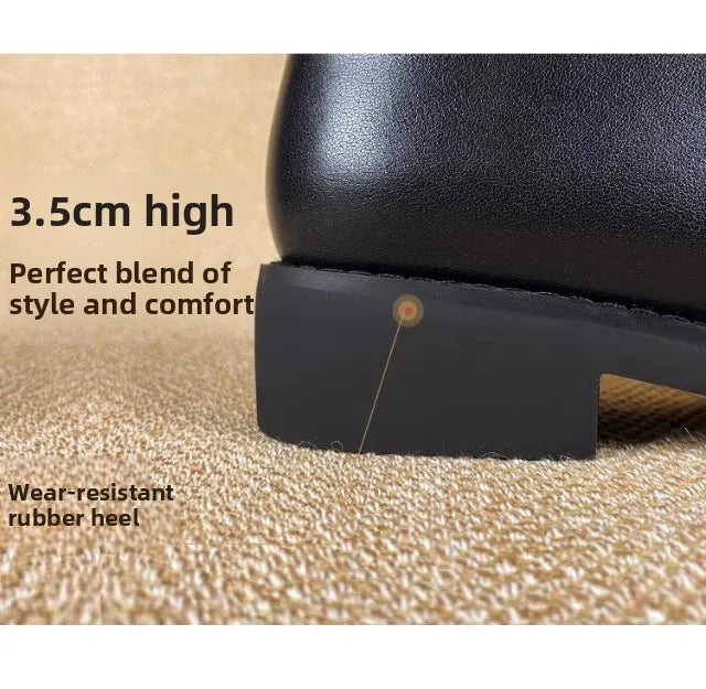 Equestrian Genuine Leather Long Flat Boots - Women's Horse Riding Knee High Boots @ ghoddosh.com