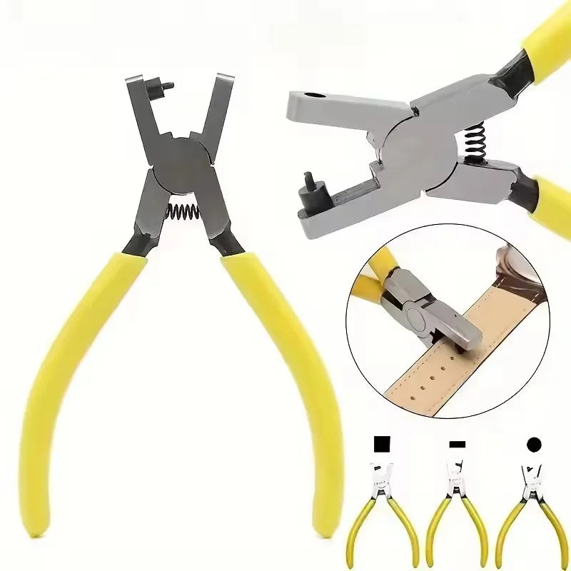 Leather Hole Punch / Leather  Multifunctional  Hole Puncher Crafts Steel Tool @ ghoddosh.com