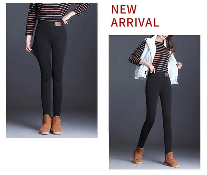 Women Leggings, Seamless High Waist Thick Padded Thermal Tight Riding Pants - ghoddosh.com