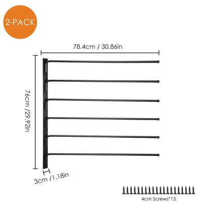 Saddle Rack Wall Mounted Horse Tack Storage , Swinging Blanket Rack