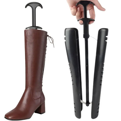 1PC Plastic Long Boot Tree Stand with Hanging Handle - Shoe Organizer & Shaper for Tall Boots @ ghoddosh.com