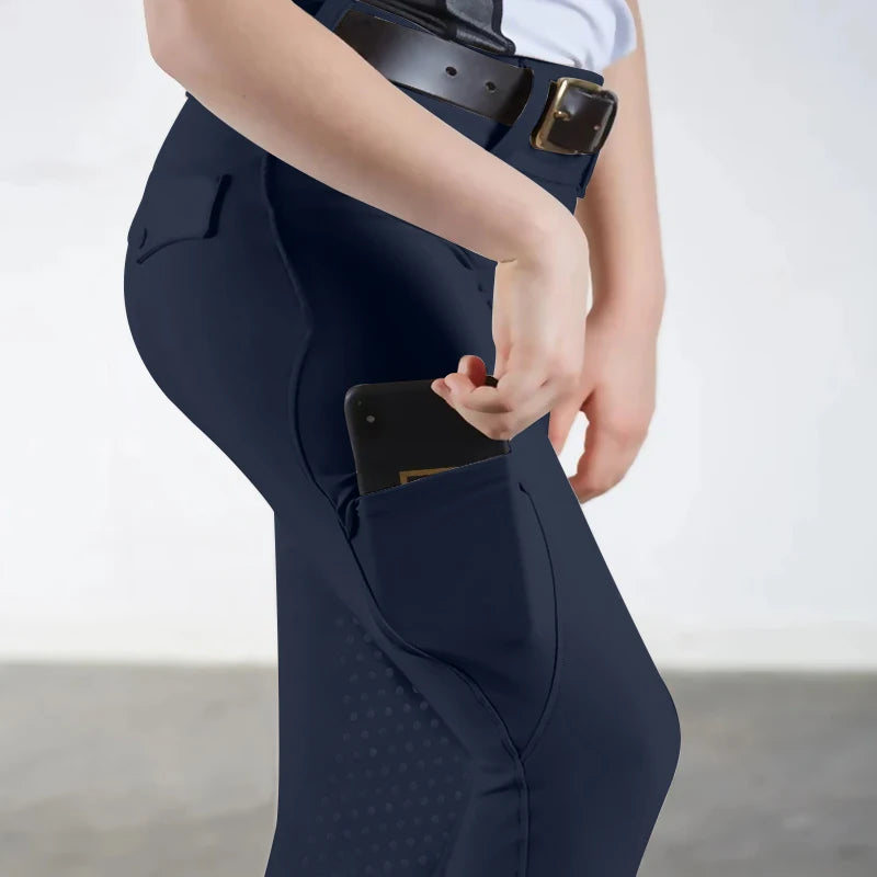 Girls’ Full‑Seat Silicone Equestrian Breeches – Durable, Comfortable & Stylish
