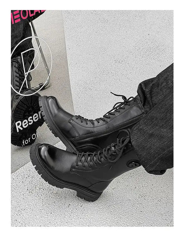 Trendy Thi   Long  Boots - Knee High Leather Boots For Him  @ ghoddsh.com