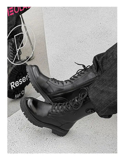 Trendy Thi   Long  Boots - Knee High Leather Boots For Him  @ ghoddsh.com