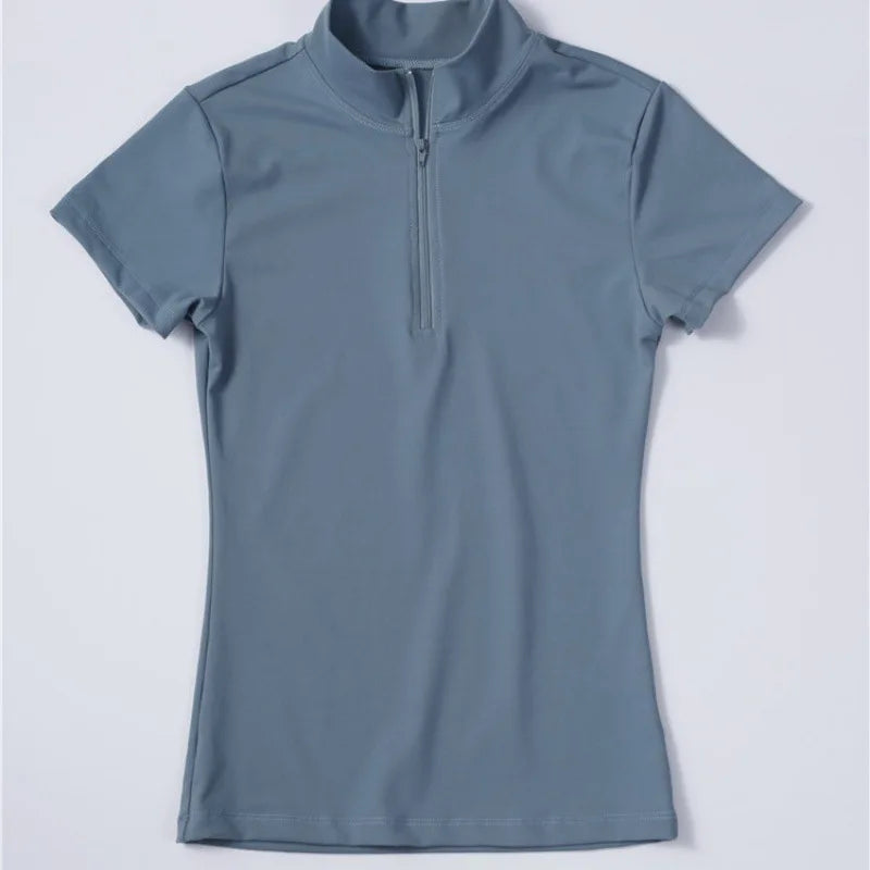 Women Horse Riding  T-Shirt  /  Equestrian Short Sleeve Women's shirt